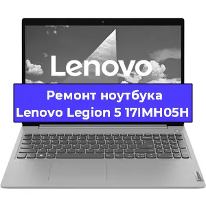 Чистка от пыли и замена термопасты на ноутбуке Lenovo Legion 5 17IMH05H в Екатеринбурге